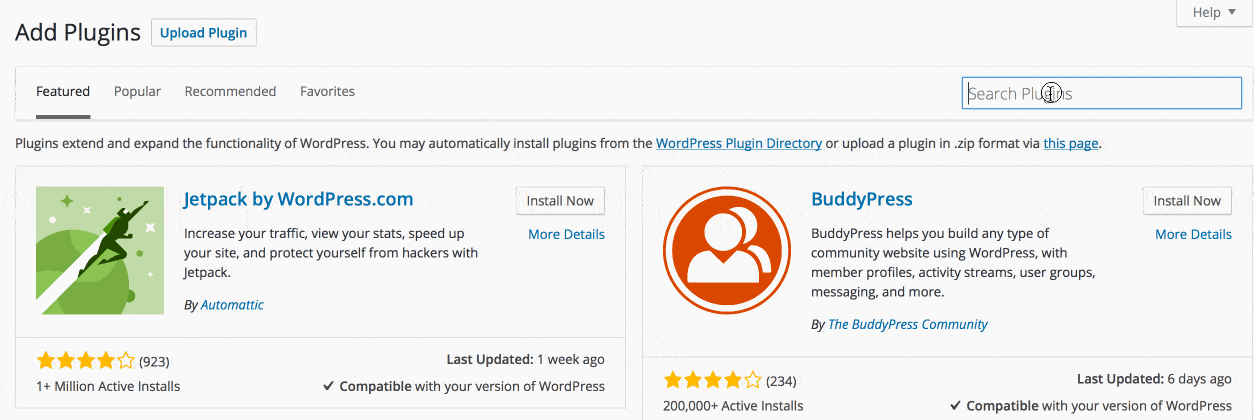 install new plugins