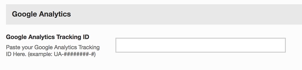 google analytics tracking id