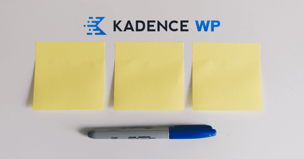 kadence sticky sections