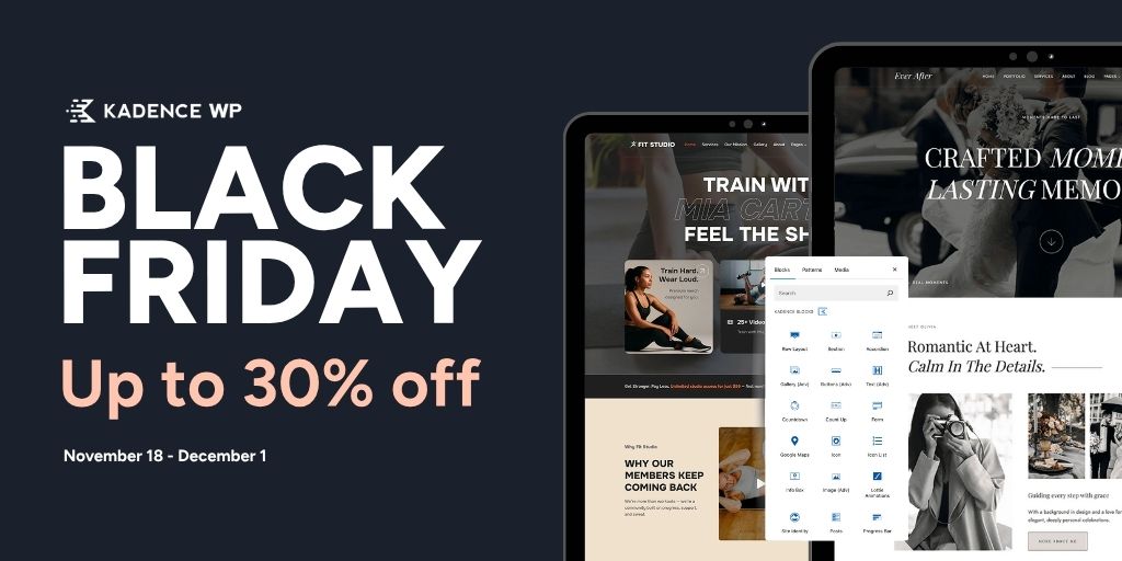 Kadence Black Friday